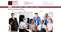 Desktop Screenshot of chiefexecutivestaffing.com